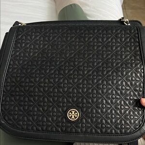 Tory Burch Black Quilted Shoulder Bag